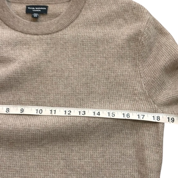 Club Monaco Women's Tan Neutral Cashmere Crew Neck Sweater-Size Small - Picture 8 of 10
